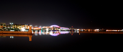 harbor bridge night