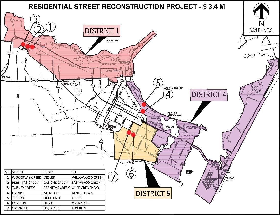 Map of Residential Rebuild Project